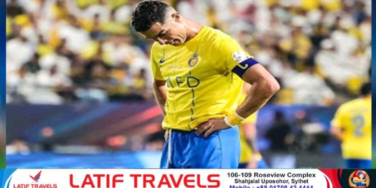 লাল কার্ড পেয়ে রেফারির সঙ্গে ঝগড়া, আরো দুই ম্যাচ নিষিদ্ধ রোনালদো