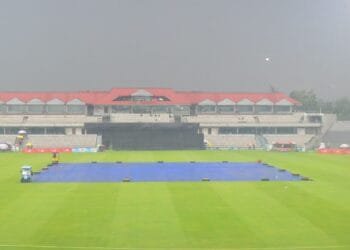 সিলেটে বৃষ্টিতে বন্ধ ভারত-বাংলাদেশ ম্যাচ