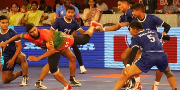 বঙ্গবন্ধু কাপ কাবাডিতে গ্রুপ চ্যাম্পিয়ন বাংলাদেশ