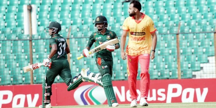 তাওহীদ-অনীকের ব্যাটে জিম্বাবুয়েকে ১৬৬ রানের লক্ষ্য দিলো বাংলাদেশ