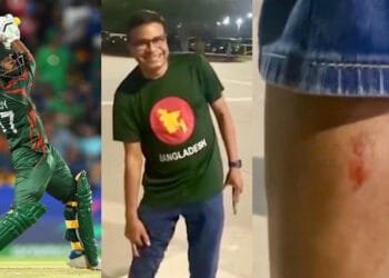 ছক্কা পড়ল দর্শকের পায়ে, হৃদয়ের ক্ষমা প্রার্থনা