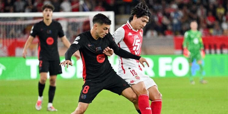 মোনাকোর মাঠে বার্সেলোনার হার