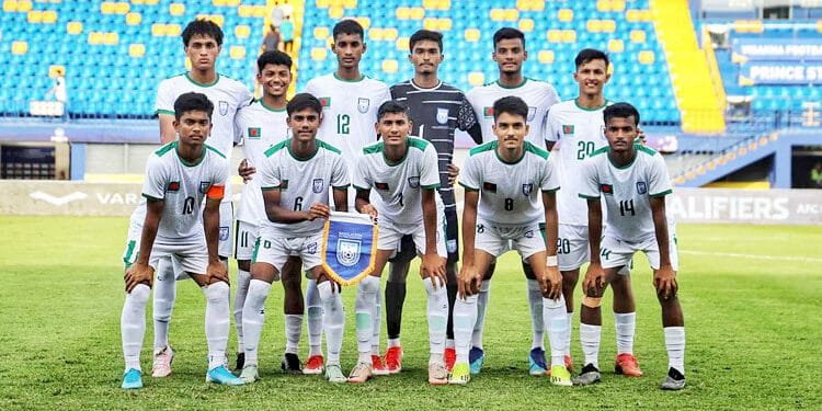প্রতিপক্ষের জালে ৭ গোল দিয়ে জিতলো বাংলাদেশ