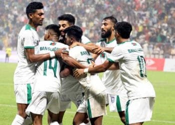 শেষ মূহুর্তের গোলে বাংলাদেশের দারুণ জয়