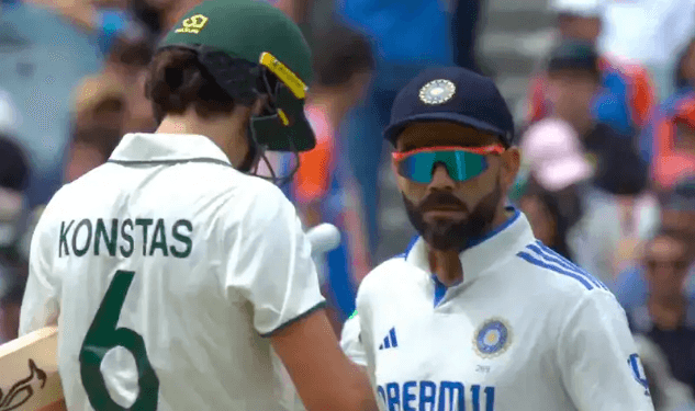 কনস্টাসকে এক ধাক্কা দিয়েই কোহলি জরিমানা দিলেন চার লাখ টাকা