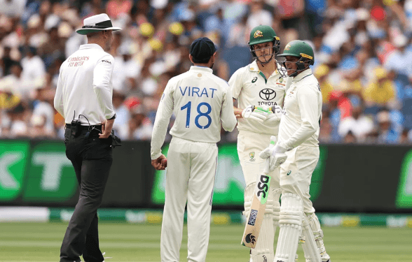 অভিষিক্ত তরুণকে ধাক্কা মেরে সমালোচনার মুখে বিরাট কোহলি