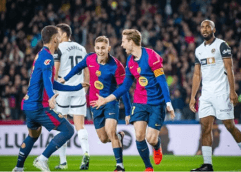 ৭-১ গোলের বড় জয়ে বার্সার জয়ে ফেরা