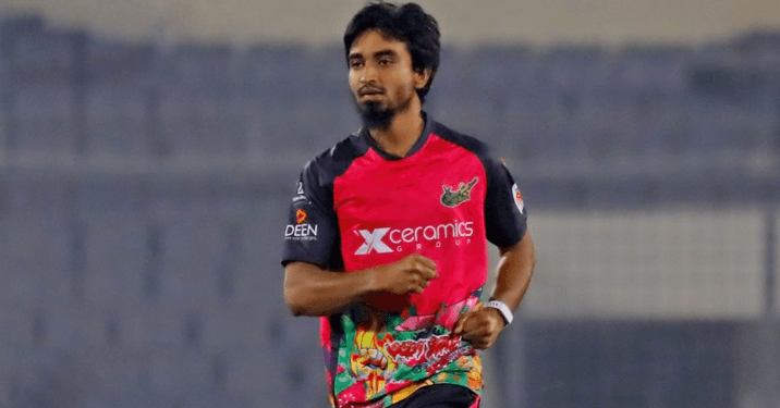 পেসার তানজীম সাকিবকে দুই ম্যাচ নিষিদ্ধ করলো বিসিবি