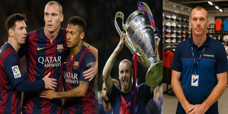 নেইমার-মেসির সাথে ‘ট্রেবল’ জয়ী বার্সা ফুটবলার এখানে দোকানে কাজ করেন