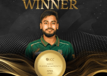 তৃতীয় বাংলাদেশী হয়ে আইসিসি মাসসেরা ক্রিকেটার মিরাজ