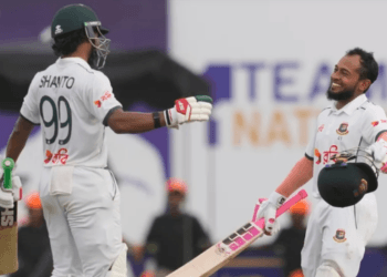 মুশফিক-শান্তর সেঞ্চুরিতে গলে বাংলাদেশের দিন