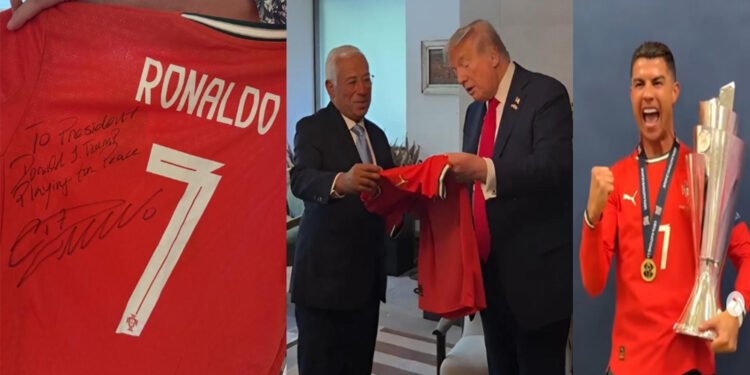 ইরান-ইসরায়েল যুদ্ধ, ট্রাম্পকে শান্তির বার্তা দিয়ে জার্সি পাঠালেন রোনালদো