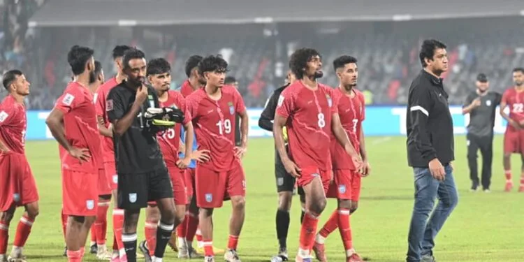 ৭ গোলের রোমাঞ্চ ছড়ানো ম্যাচে বাংলাদেশের হার