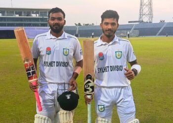 সিলেটের অমিতের ব্যাটে প্রথম ‘ডাবল সেঞ্চুরি’, গালিবের সঙ্গে রেকর্ড জুটি