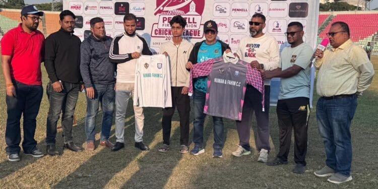 সিলেট জেলা অনূর্ধ্ব-১৬ দলকে জার্সি প্রদান