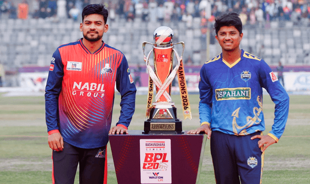 অবশেষে দেখা মিললো হীরকখচিত বিপিএল ট্রফির, আগে ব্যাটিংয়ে রাজশাহী