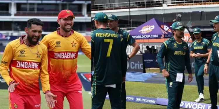 অস্ট্রেলিয়াকে বিদায় করে বিশ্বকাপের সুপার এইটে জিম্বাবুয়ে