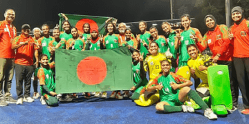 জয় দিয়েই প্রথমবার এশিয়ান গেমস হকিতে বাংলাদেশের মেয়েরা