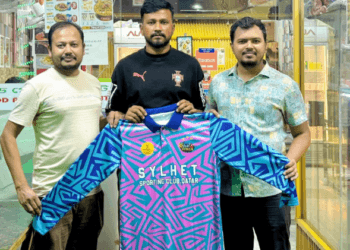 সিলেট স্পোটিং ক্লাব কাতারের জার্সি উন্মোচন